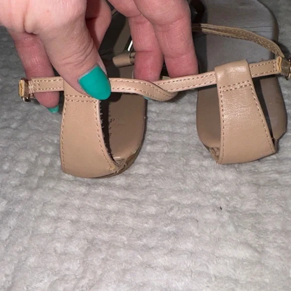 👡 A New Day Nude Sandals – Women’s Size 6.5 – Gold Detail - Picture 6 of 9